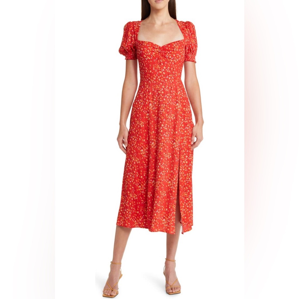 Floral print dress, Reformation , size 6